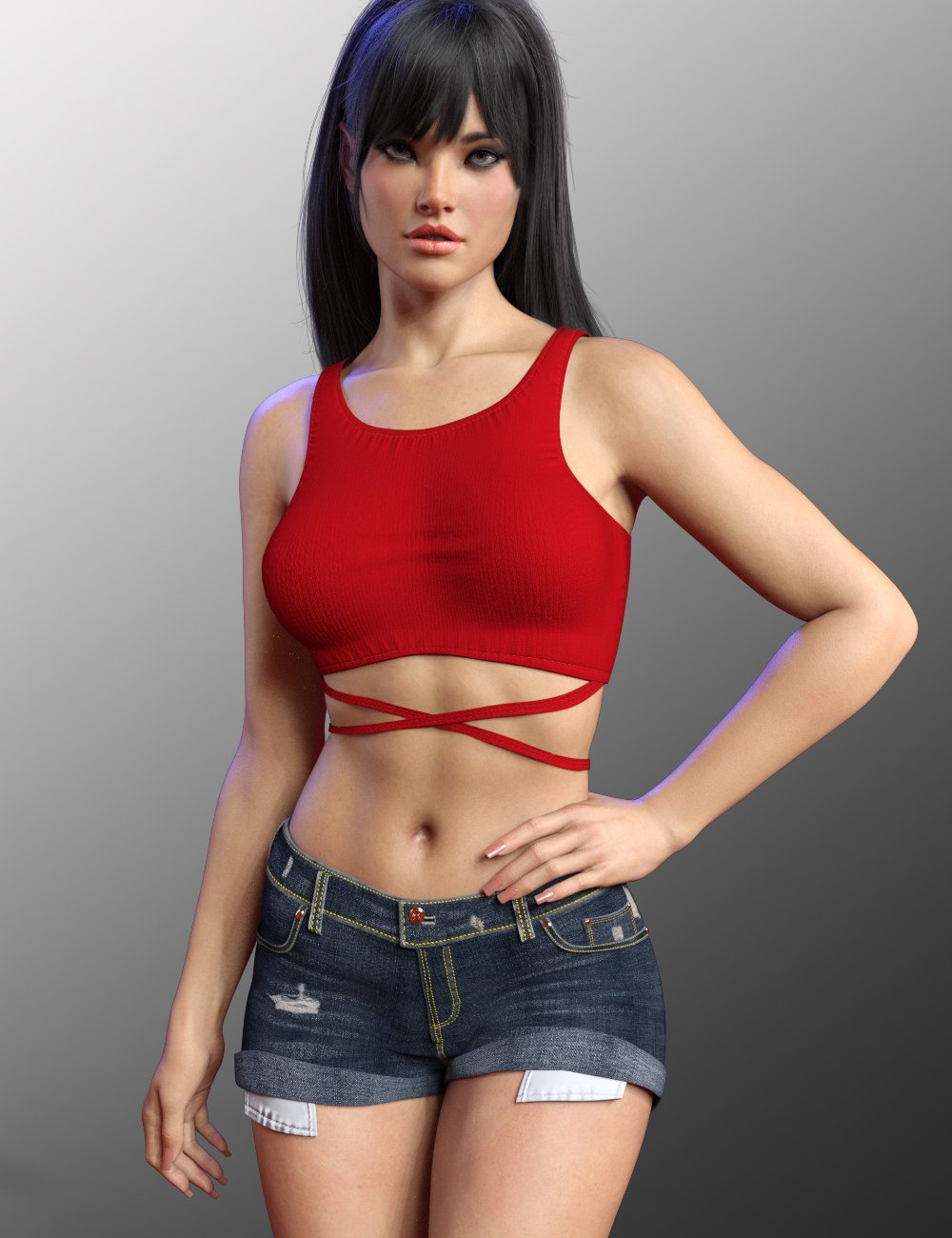 X-Fashion Fresh Sweet Outfit for Genesis 9 by: xtrart-3d, 3D Models by Daz 3D
