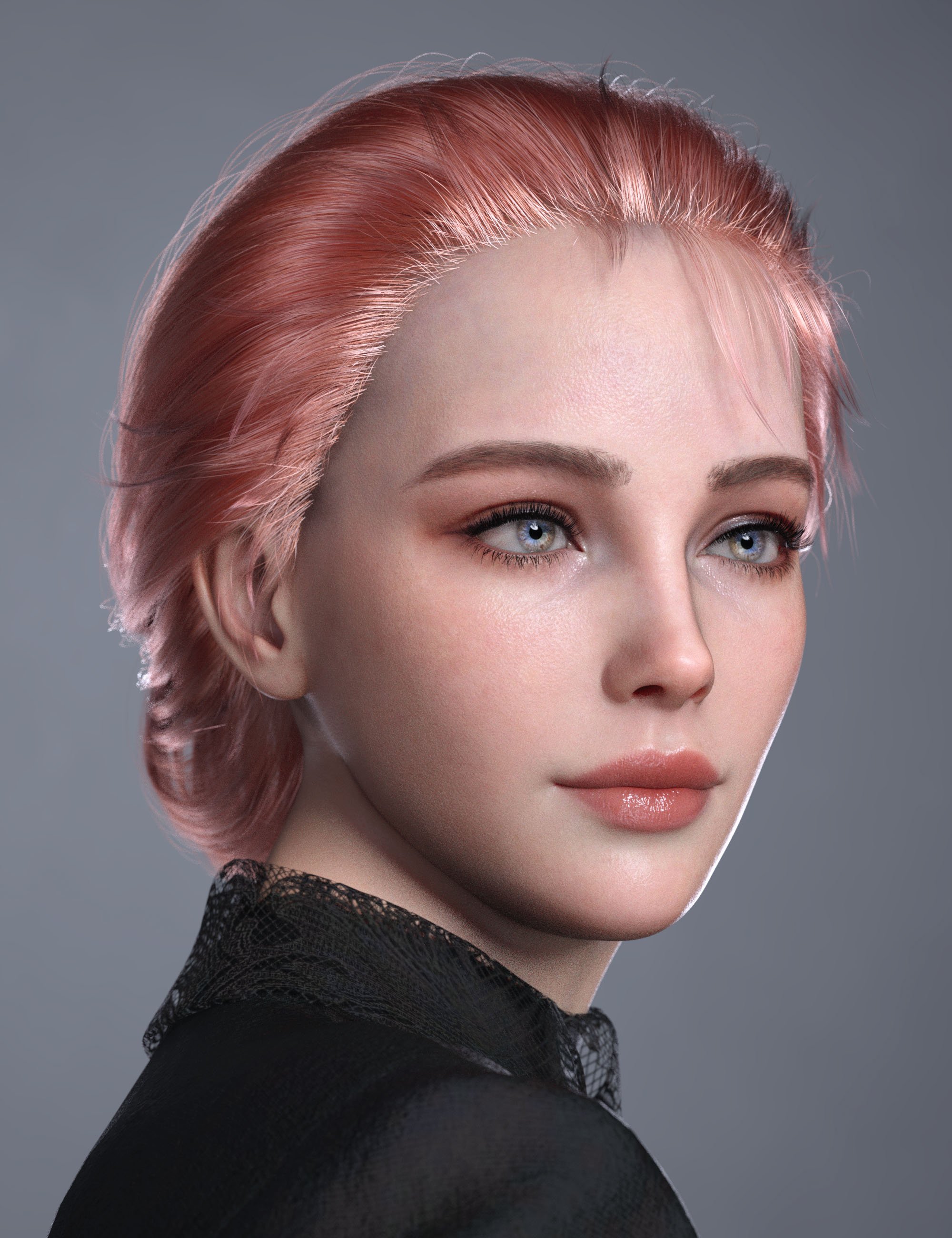 Ak Updo Hair For Genesis 9, 8, And 8.1 Female 