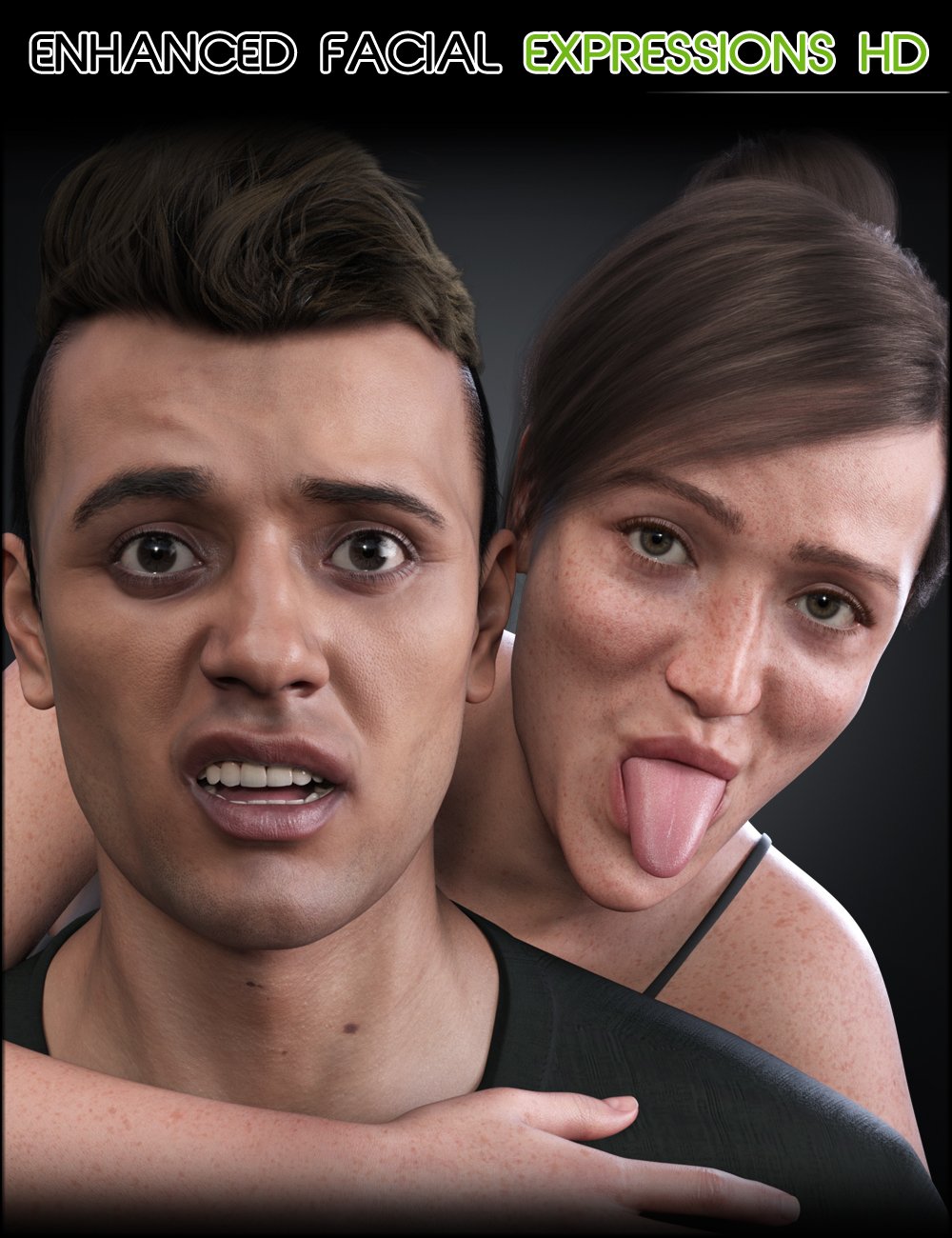 Enhanced Facial Expressions HD for Genesis 9 by: Zev0D.Master, 3D Models by Daz 3D