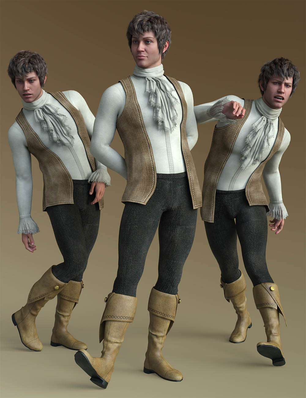 CDI Overstated Poses for Genesis 9 Masculine by: Capsces Digital Ink, 3D Models by Daz 3D