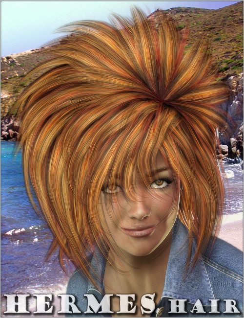 Hermes Hair by: 3DreamMairy, 3D Models by Daz 3D