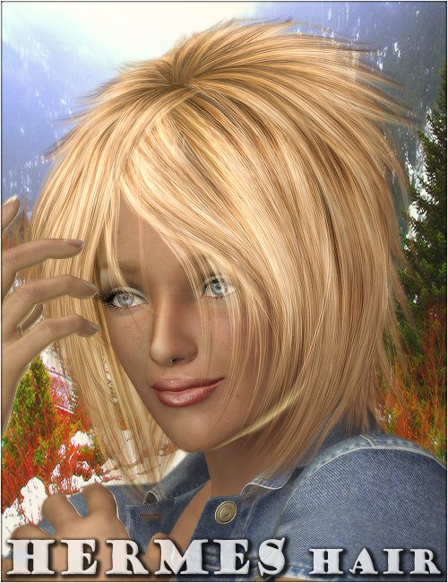 Hermes Hair Hermes Hair by: 3DreamMairy, 3D Models by Daz 3D