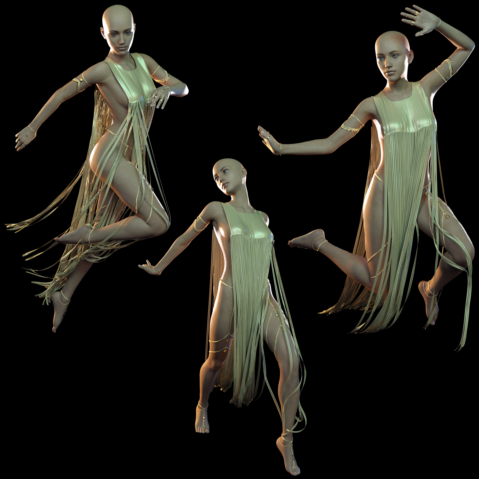 dForce Sun Priestess Set | Daz 3D