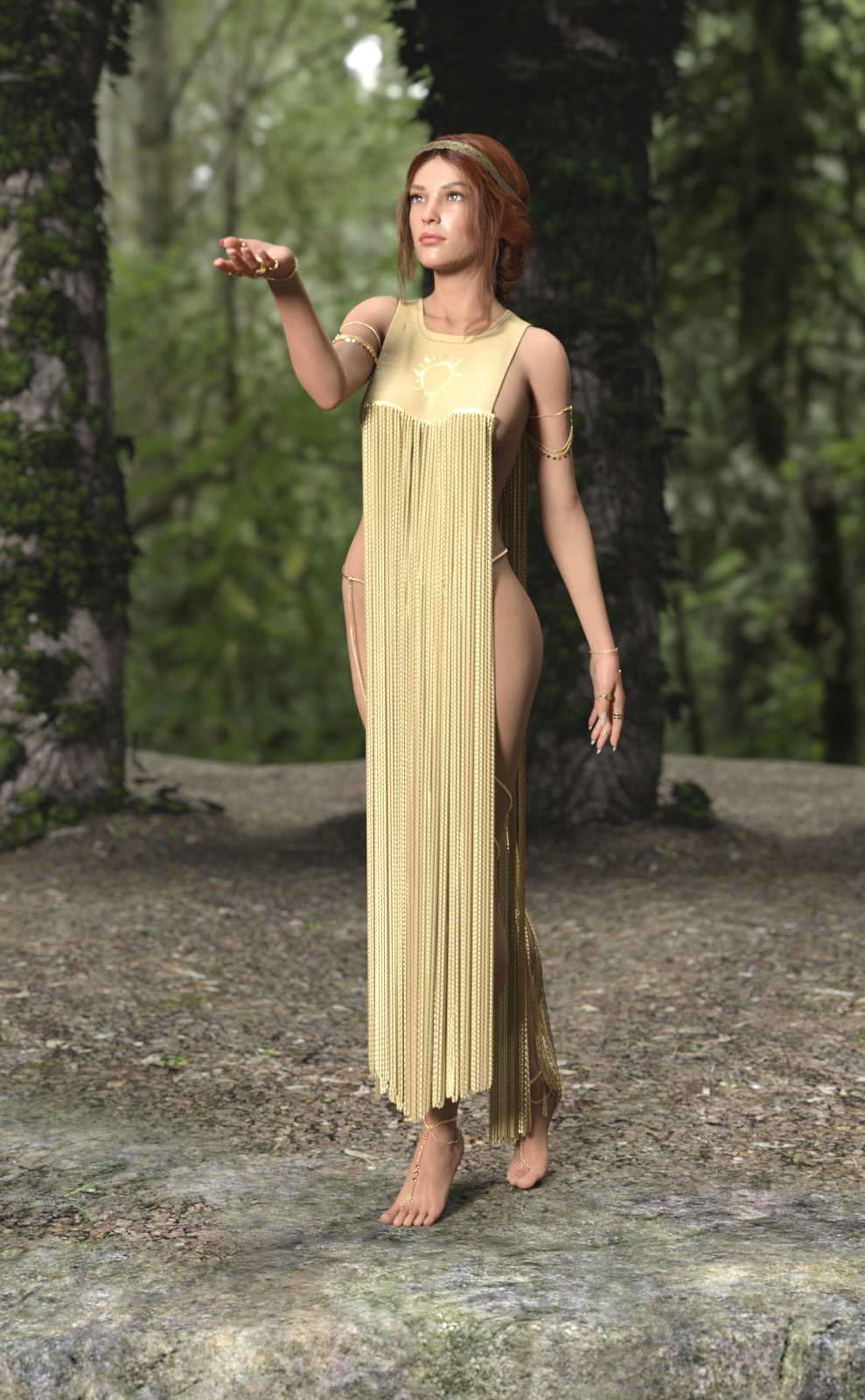 dForce Sun Priestess Set | Daz 3D