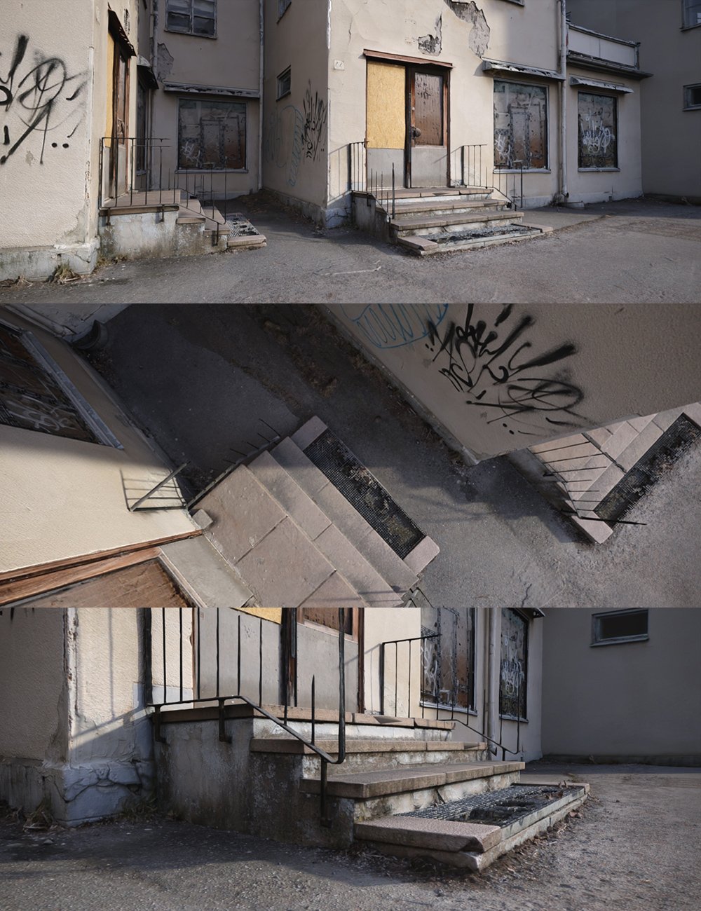 Abandoned Suburb House by: Dreamlight, 3D Models by Daz 3D
