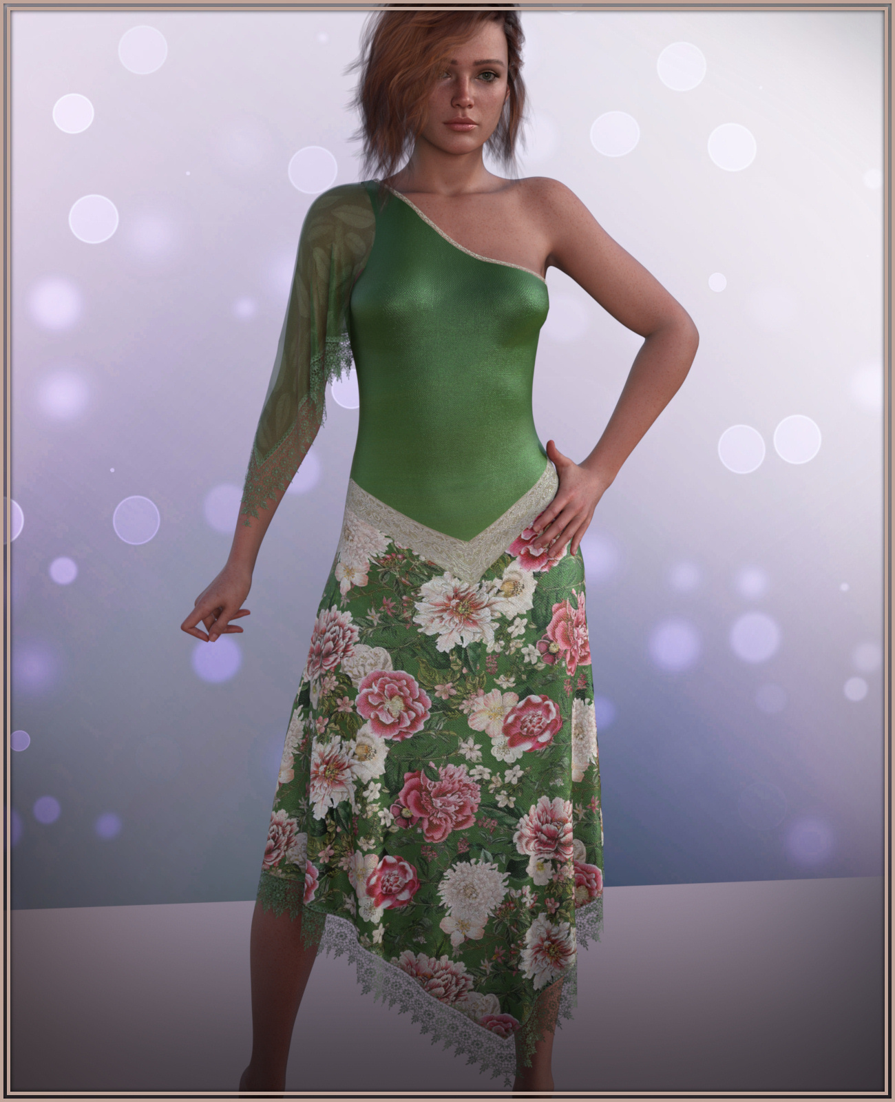 dForce Boho Flow for Genesis 9 by: ~Wolfie~, 3D Models by Daz 3D