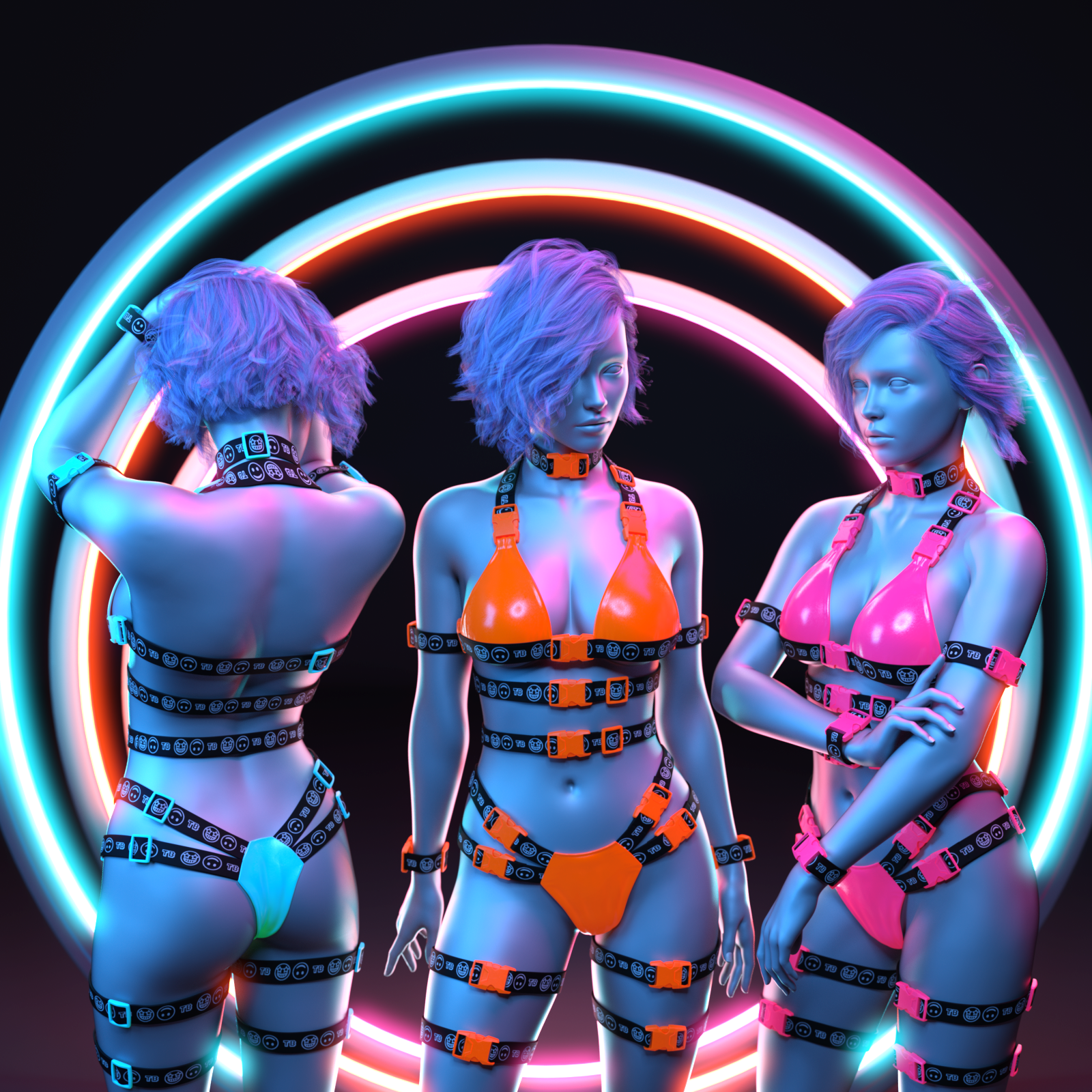Tactical Bikini Set for G9 by: devianttuna13, 3D Models by Daz 3D
