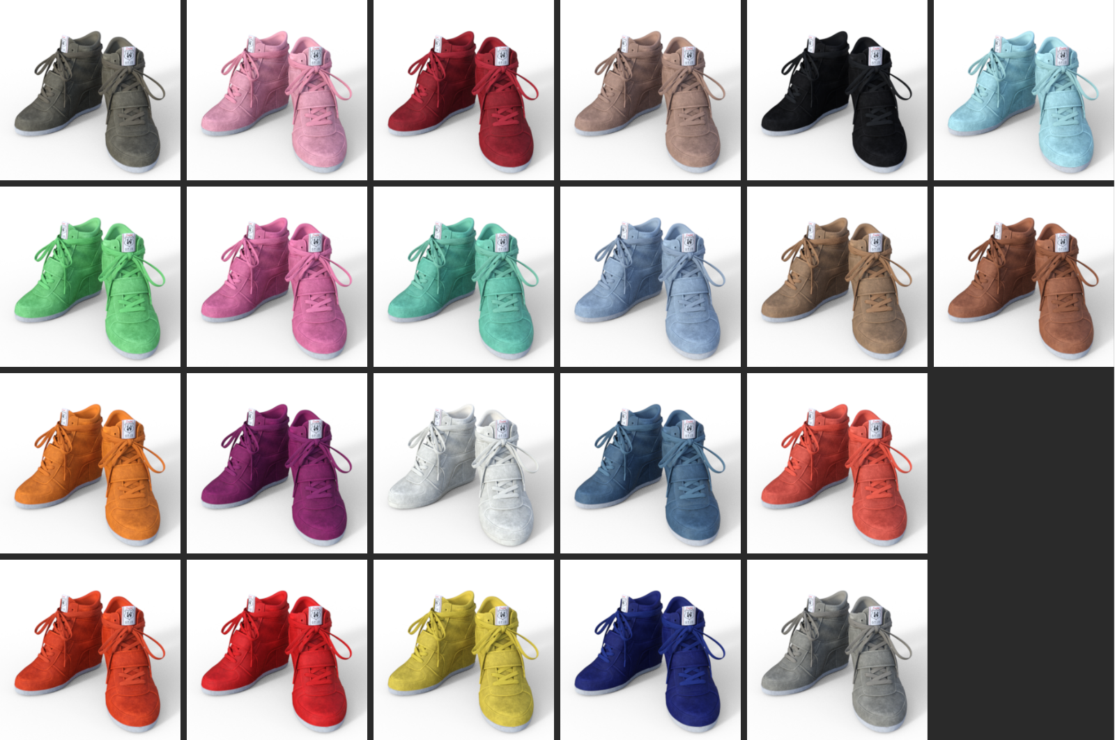 Wedge Sneakers for G8F and G9F | Daz 3D