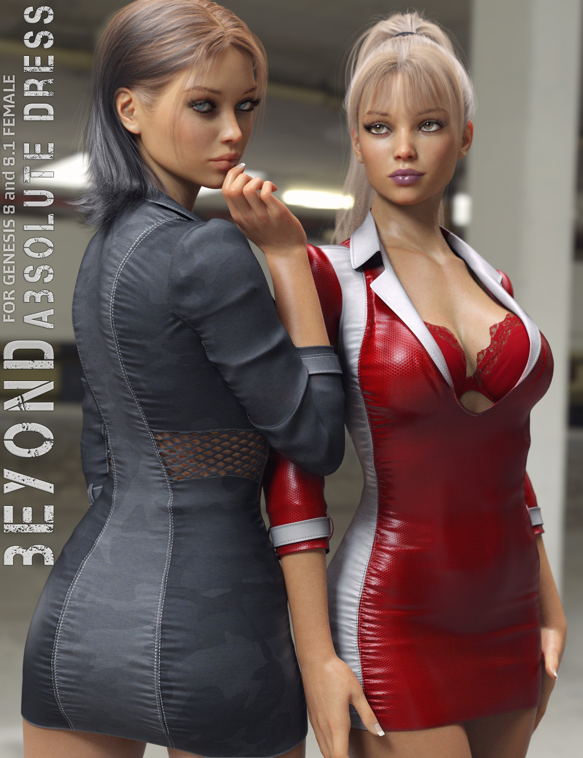 Beyond for dForce Absolute Dress for G8 and 8.1F by: Lilflame, 3D Models by Daz 3D