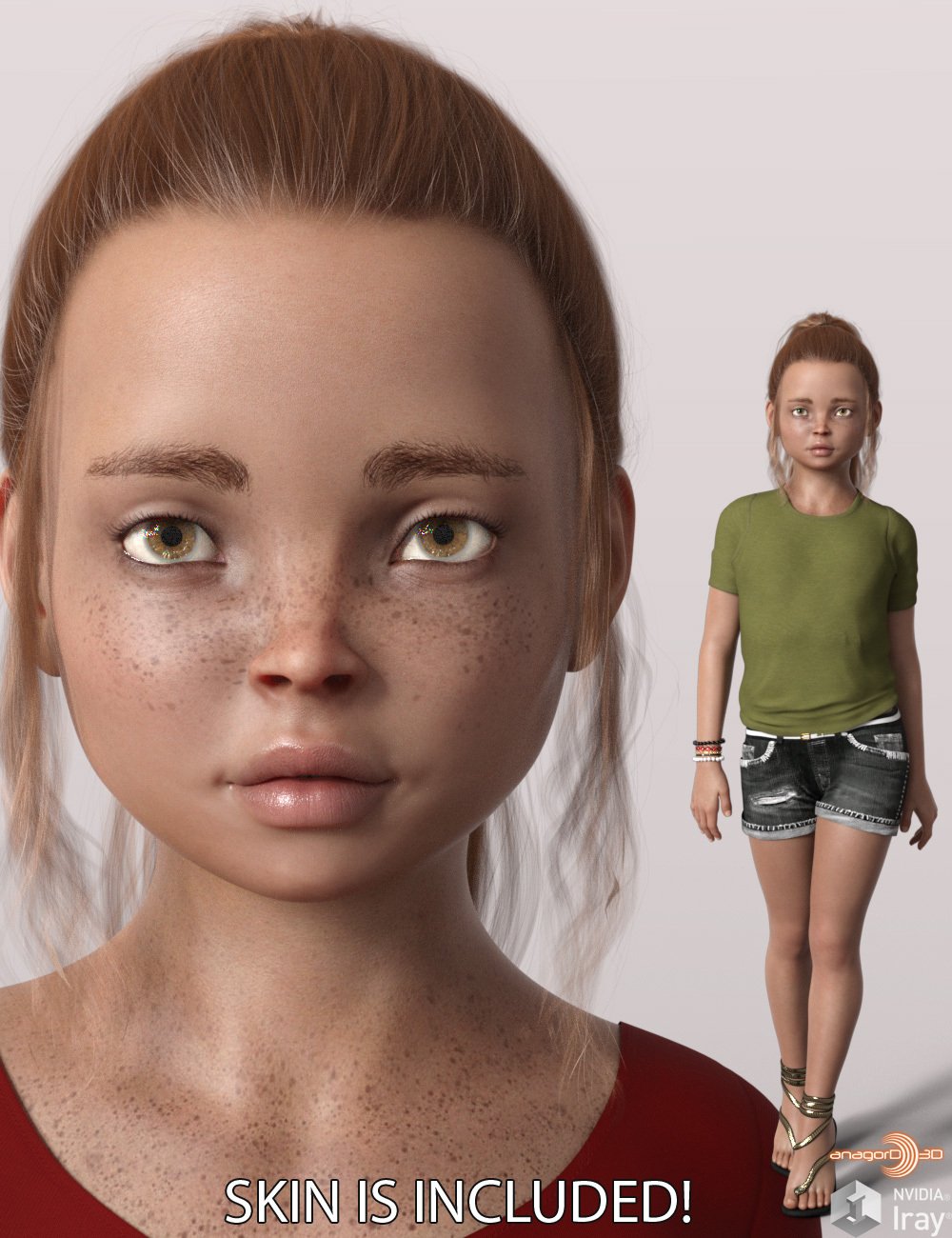 Anagord Kids G8F Vol 4 by: Anagord, 3D Models by Daz 3D