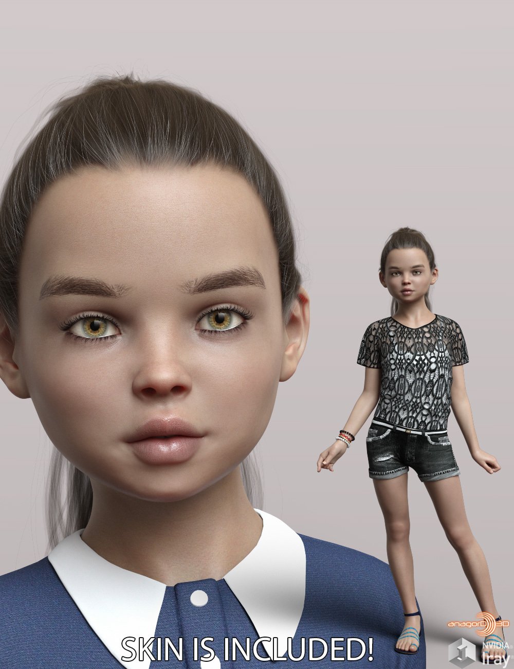 Anagord Kids G8F Vol 7 | Daz 3D