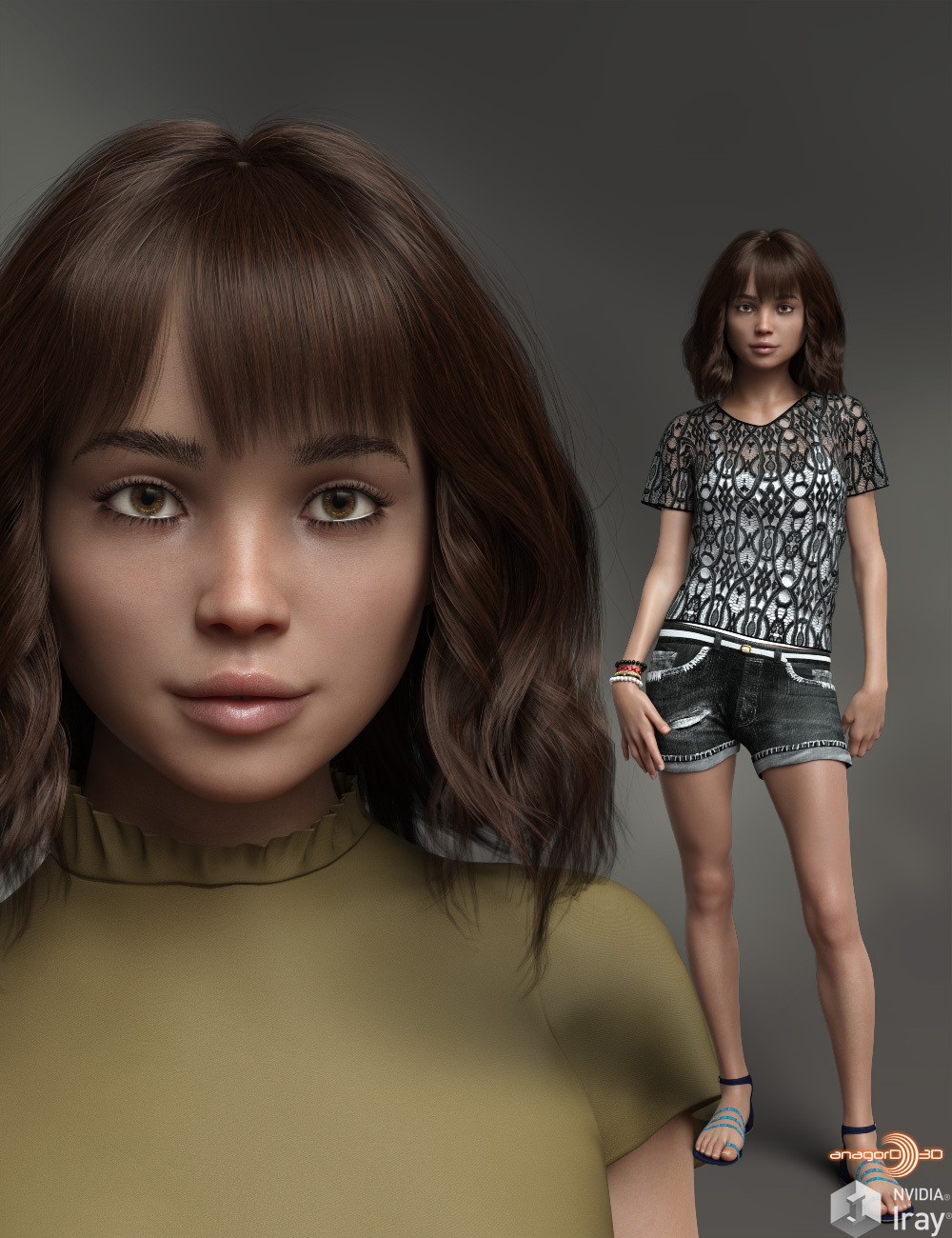 Anagord Teens G8F Vol 7 by: Anagord, 3D Models by Daz 3D