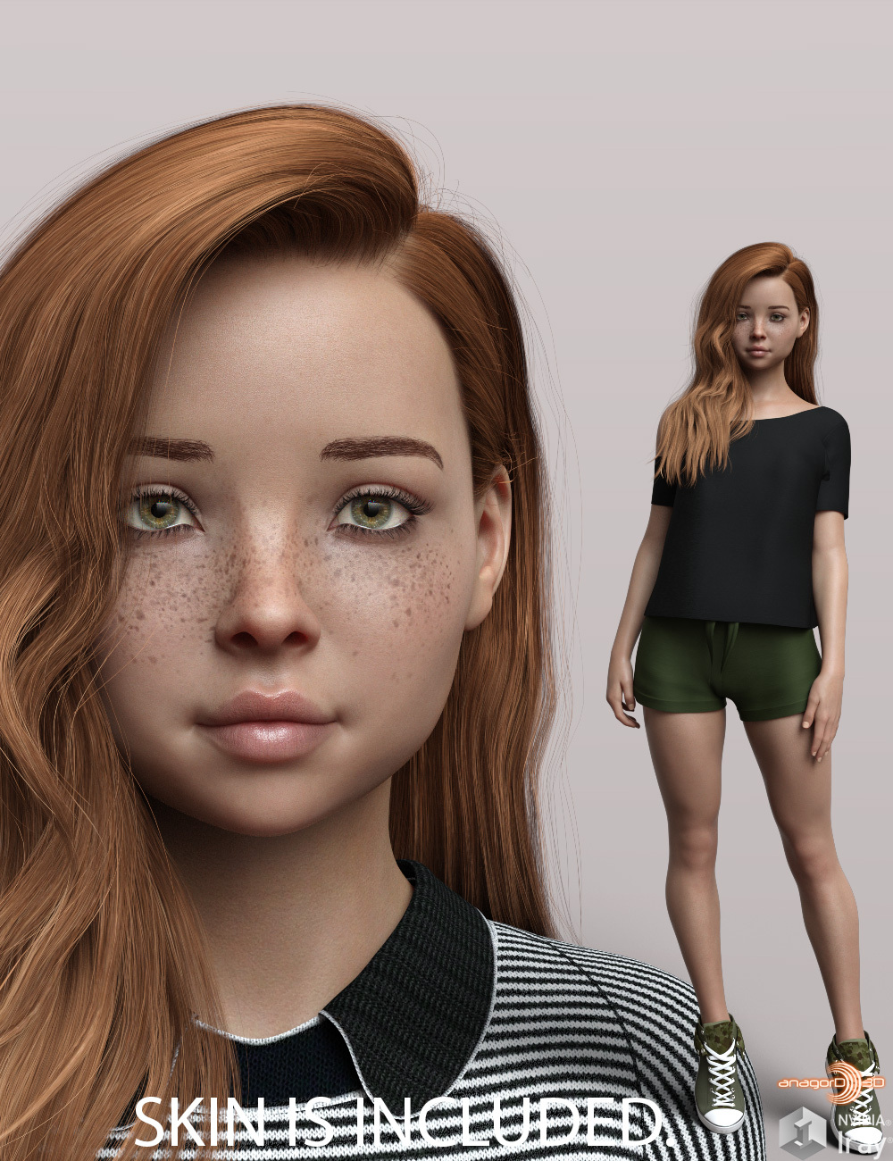 Anagord Teens G8F Vol 11 by: Anagord, 3D Models by Daz 3D