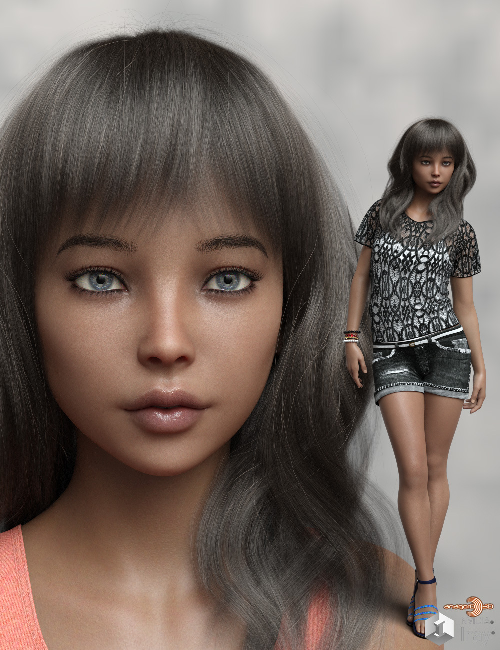Anagord Teens G8F Vol 13 by: Anagord, 3D Models by Daz 3D