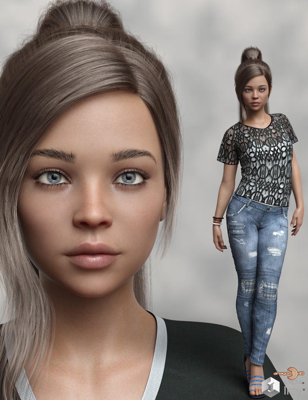 Anagord Teens G8F Vol 14 by: Anagord, 3D Models by Daz 3D