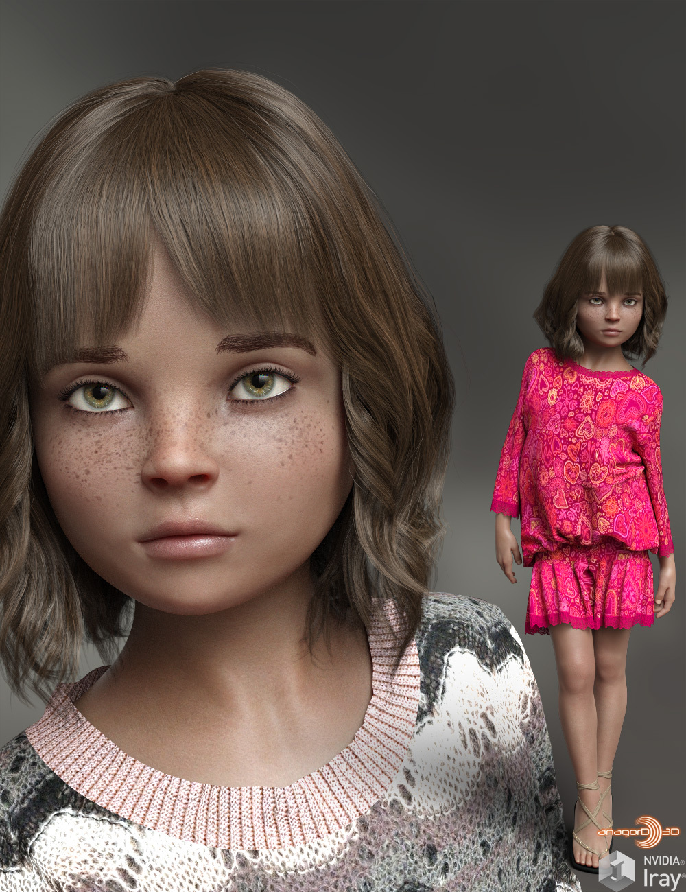 Anagord Toddlers G8F Vol 4 by: Anagord, 3D Models by Daz 3D