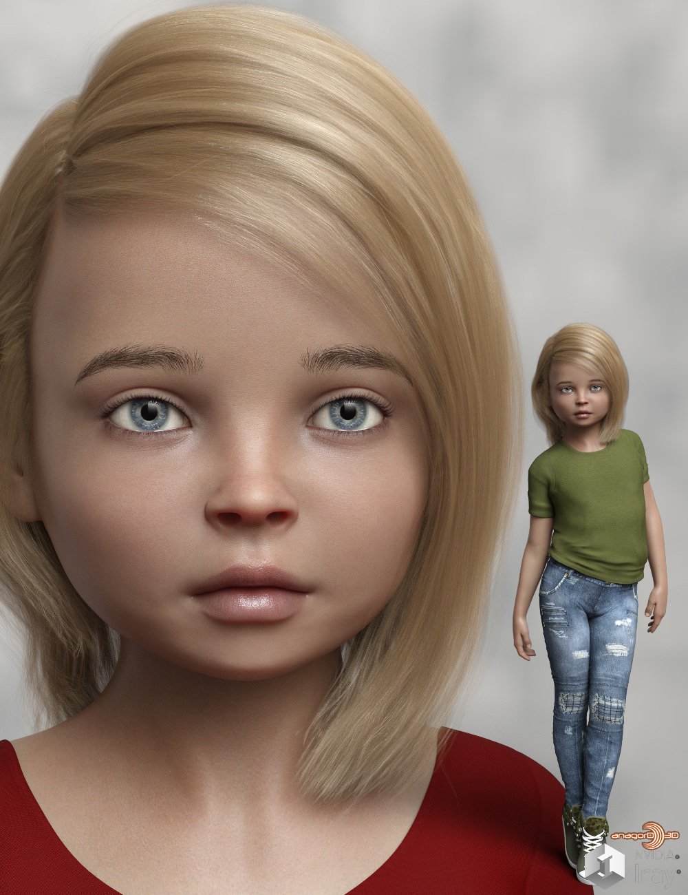 Anagord Toddlers G8F Vol 7 by: Anagord, 3D Models by Daz 3D