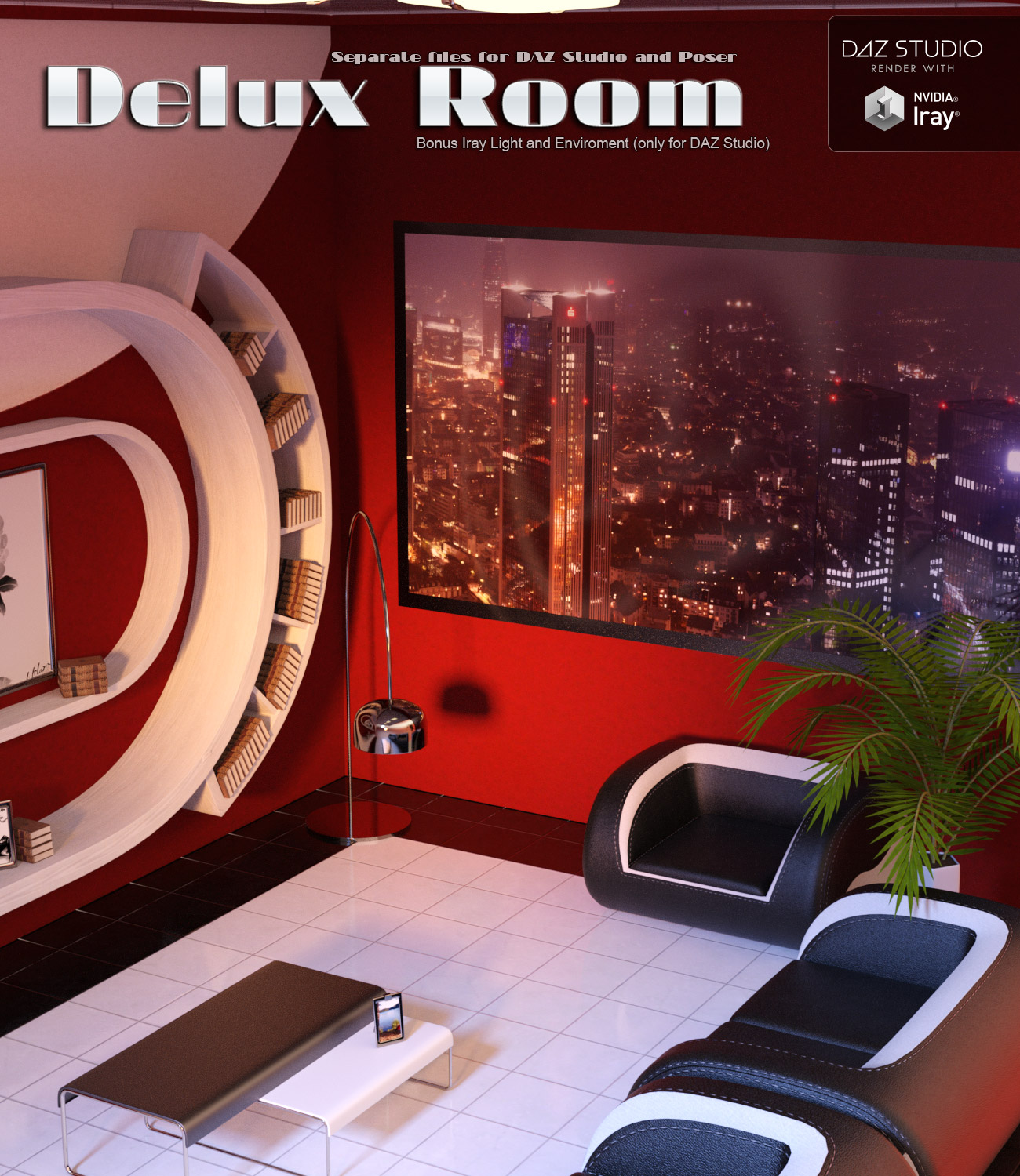 Delux Room by: Lilflame, 3D Models by Daz 3D
