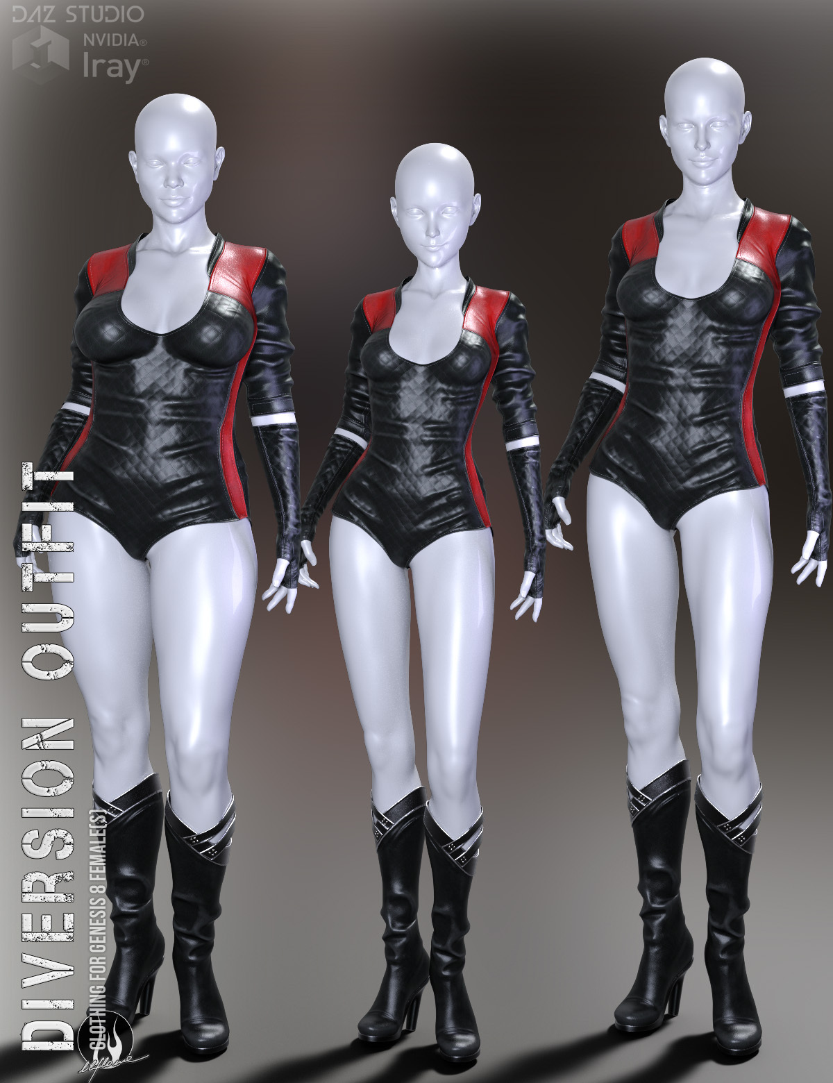 Diversion Outfit for Genesis 8 Females | Daz 3D