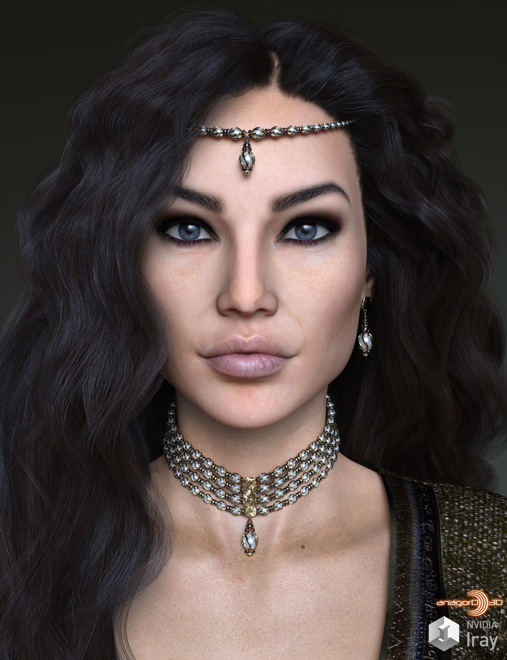 Leila HD for Victoria 8 by: Anagord, 3D Models by Daz 3D