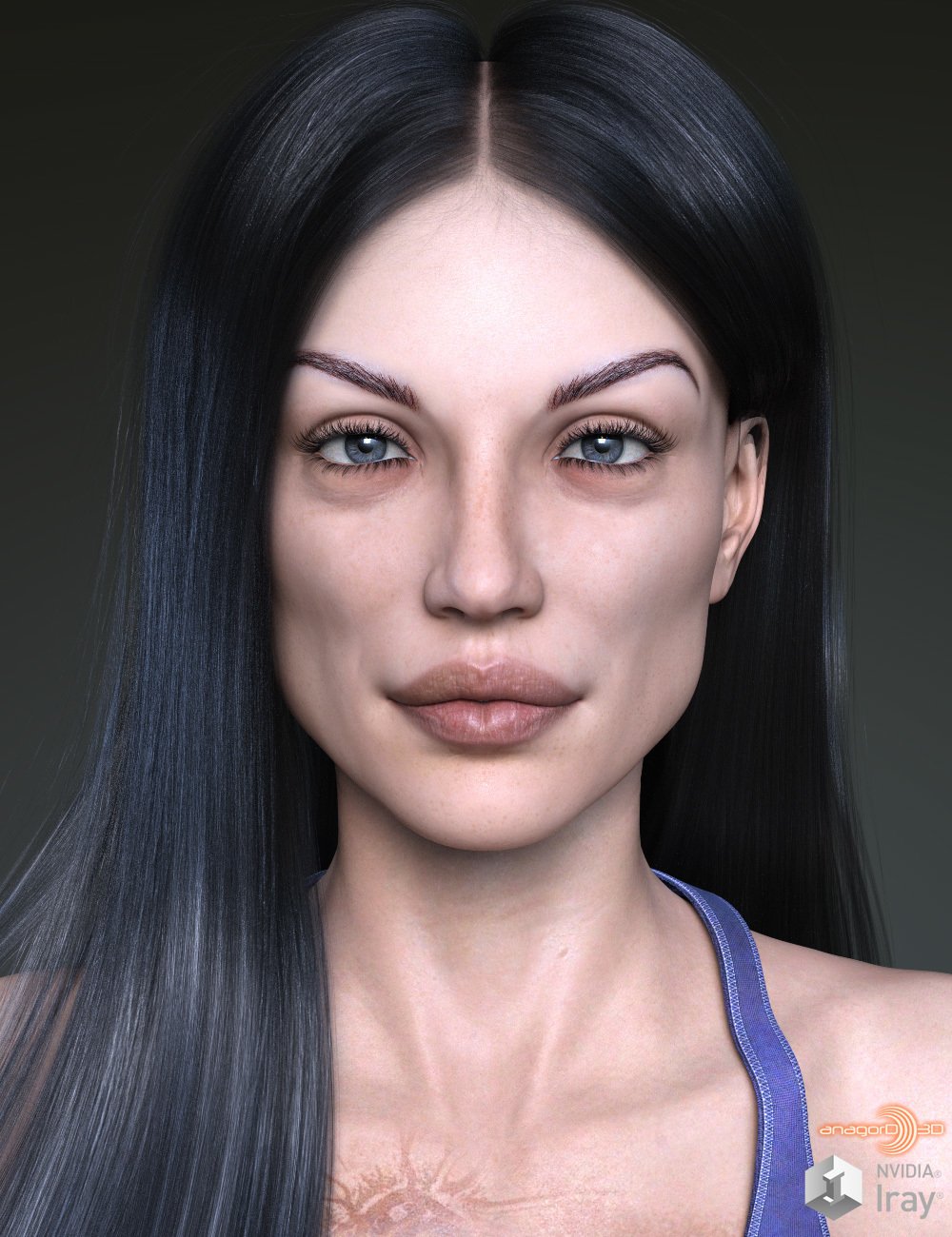 Unna HD for Victoria 8 by: Anagord, 3D Models by Daz 3D