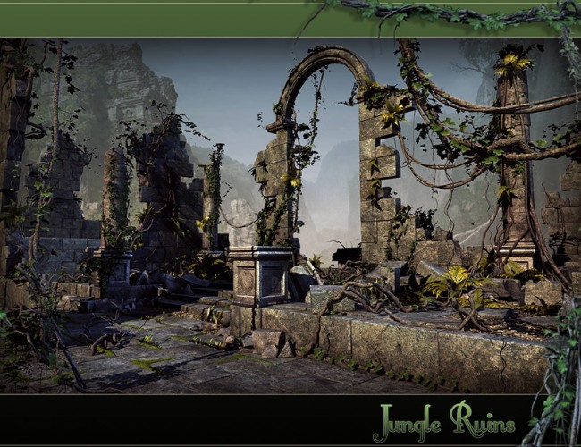 Jungle Ruins by: Stonemason, 3D Models by Daz 3D