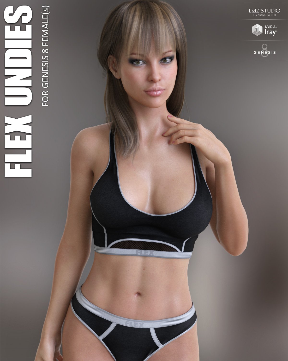 Flex Undies for Genesis 8 Females by: Lilflame, 3D Models by Daz 3D