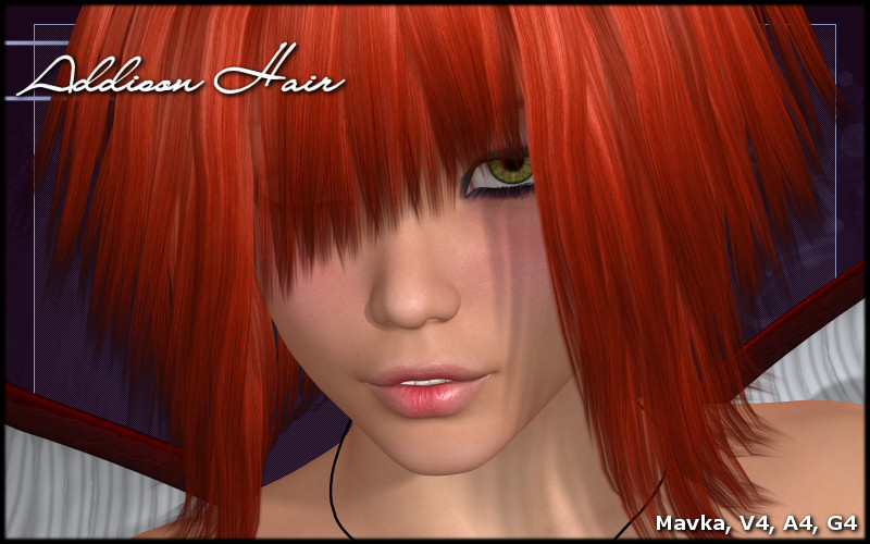 Addison Hair by: ~Wolfie~, 3D Models by Daz 3D