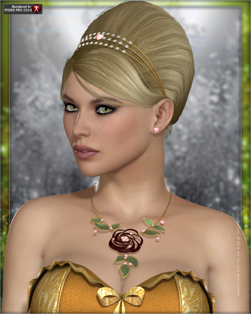 Ashely hair daz 3d
