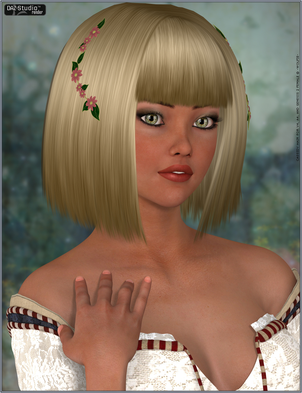 Cassidy Hair Daz 3D