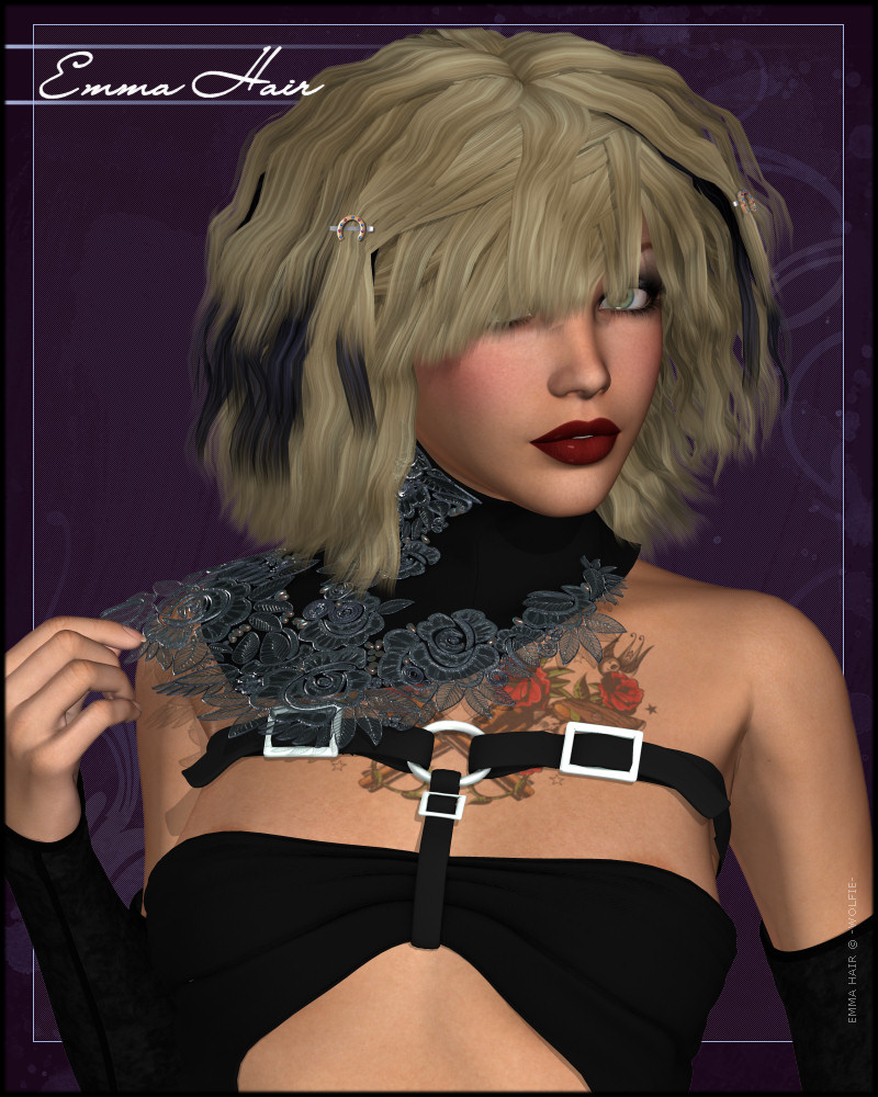 Emma hair daz 3d