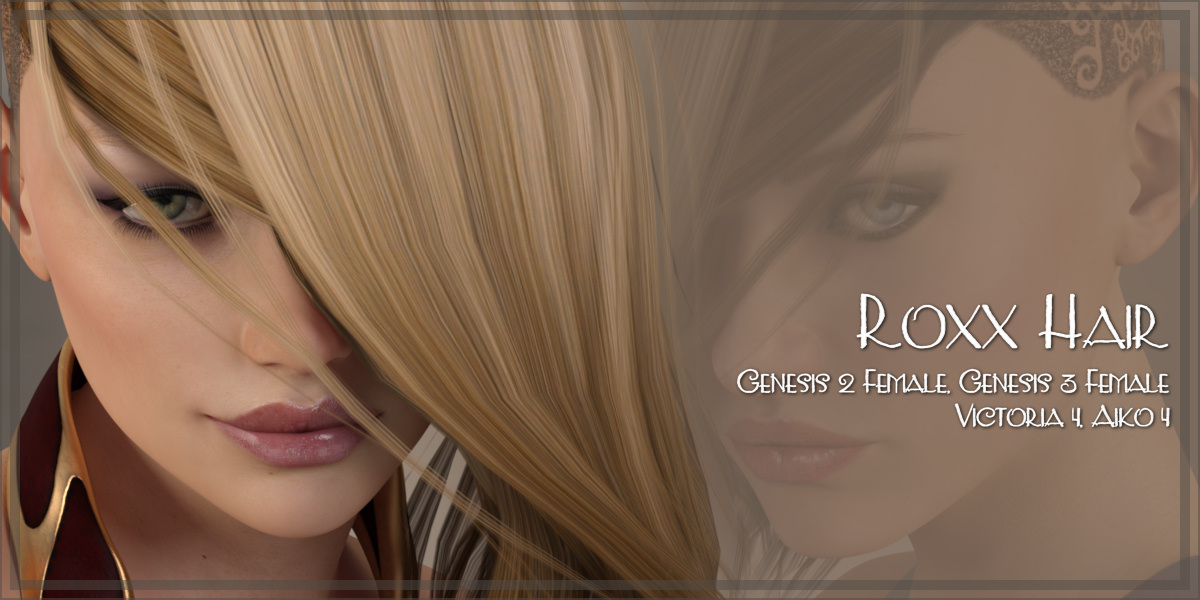 Roxx Hair by: ~Wolfie~, 3D Models by Daz 3D