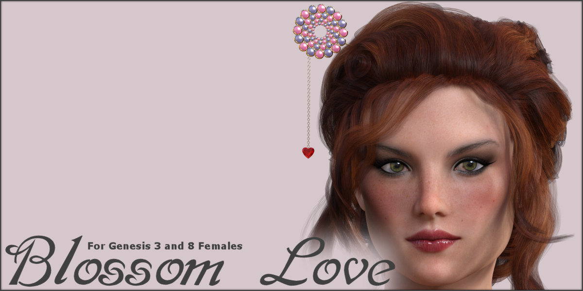 Blossom Love G3F G8F by: ~Wolfie~, 3D Models by Daz 3D