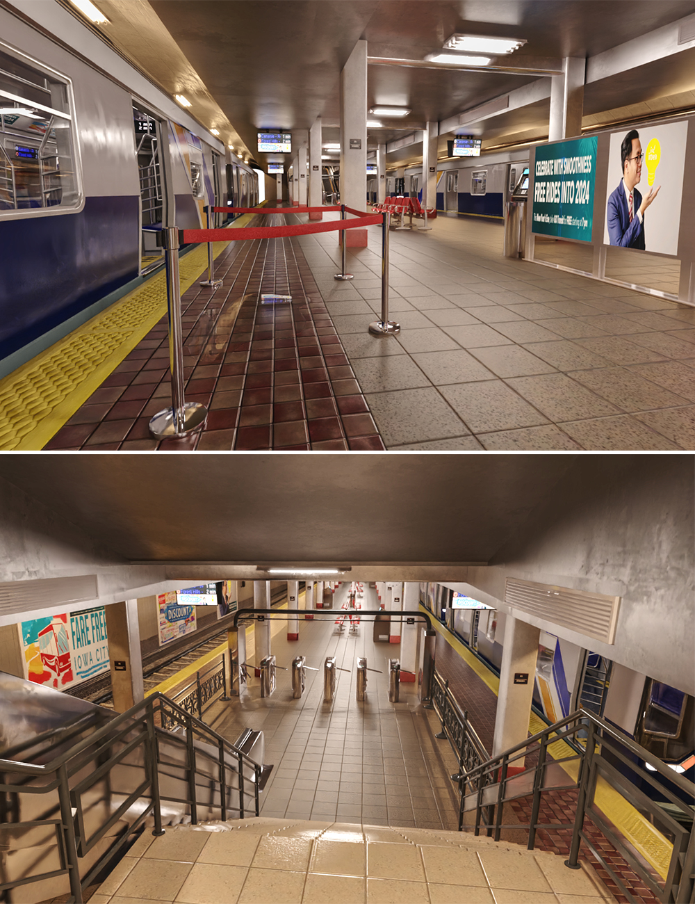 Subway Metro Station by: bituka3d, 3D Models by Daz 3D