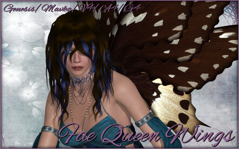 Fae Queen Wings by: ~Wolfie~, 3D Models by Daz 3D