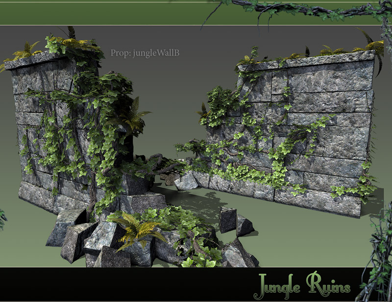 Jungle Ruins 2 Jungle Ruins 2 by: Stonemason, 3D Models by Daz 3D