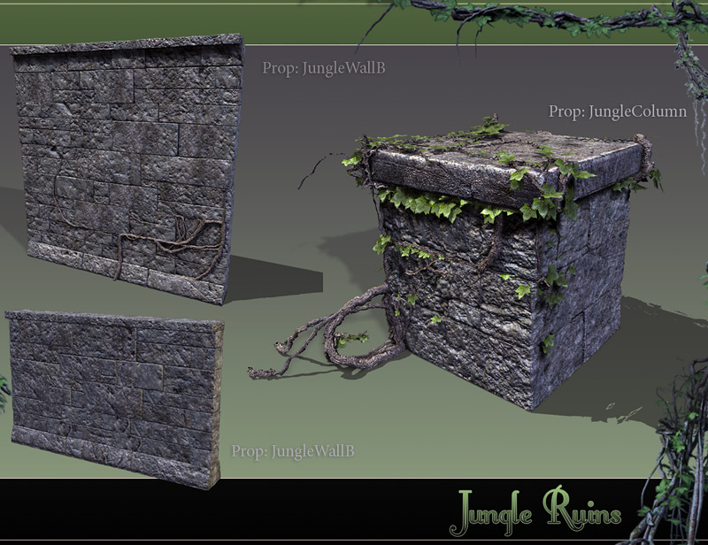 Jungle Ruins 2 by: Stonemason, 3D Models by Daz 3D