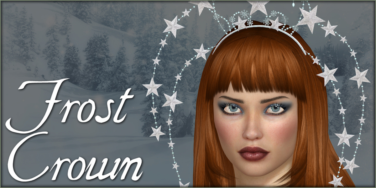 Frost Crown for V4 Poser Daz by: ~Wolfie~, 3D Models by Daz 3D