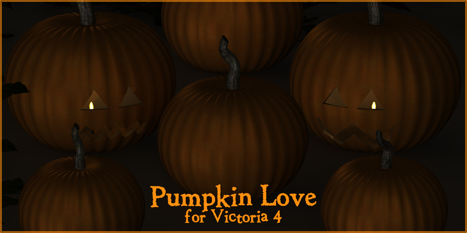 Pumpkin Love V4 by: ~Wolfie~, 3D Models by Daz 3D