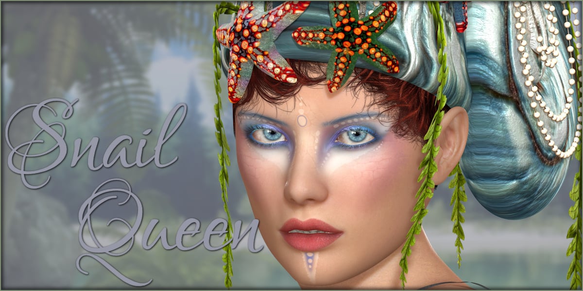 Snail Queen for V4 by: ~Wolfie~, 3D Models by Daz 3D
