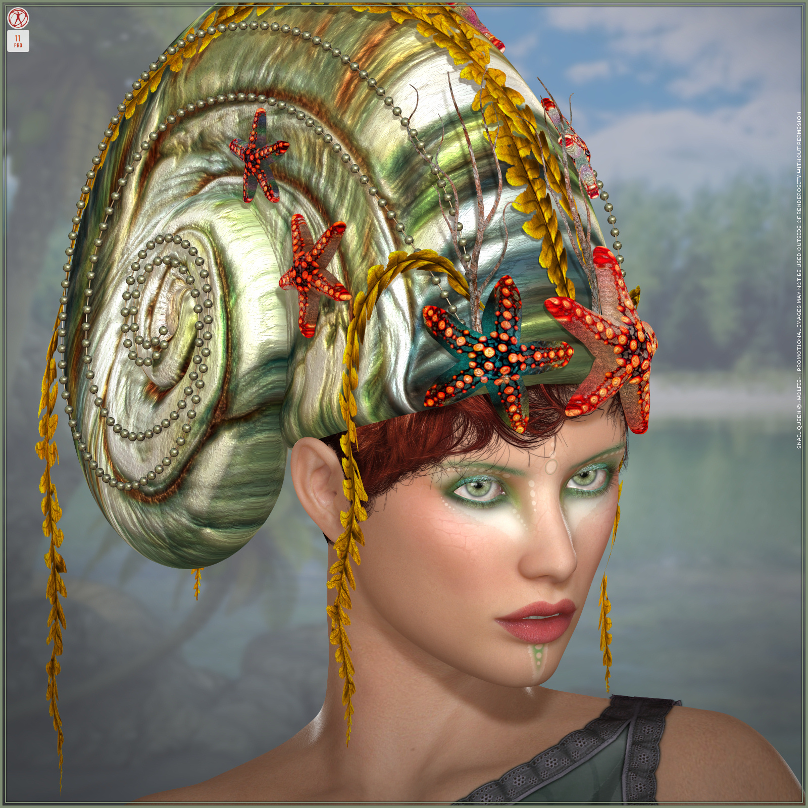 Snail Queen for V4 | Daz 3D