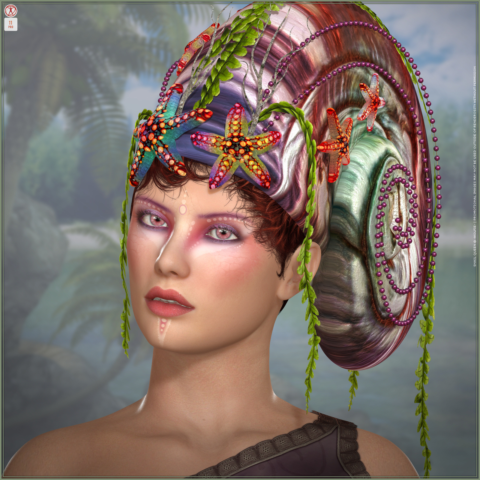 Snail Queen for V4 | Daz 3D