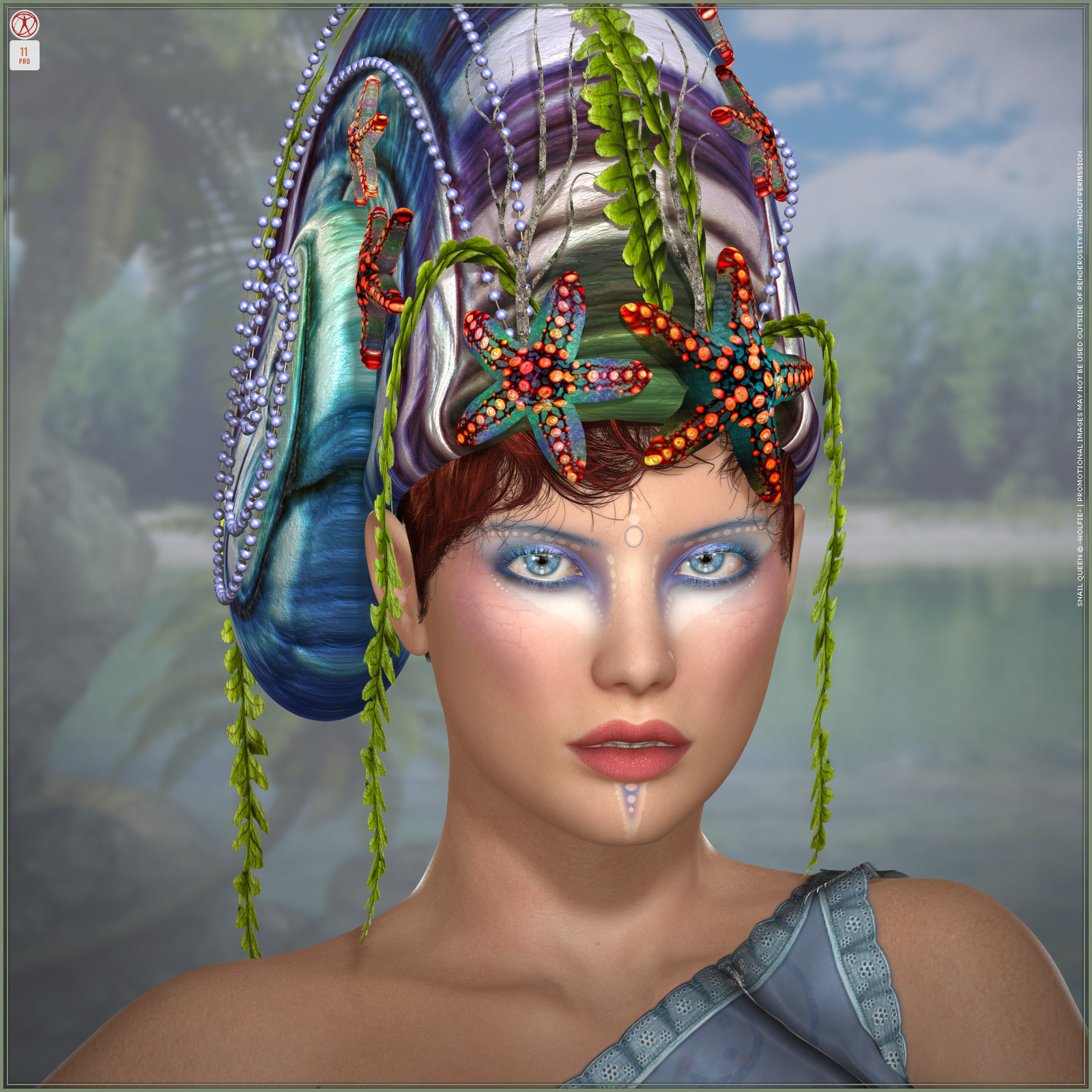 Snail Queen for V4 | Daz 3D