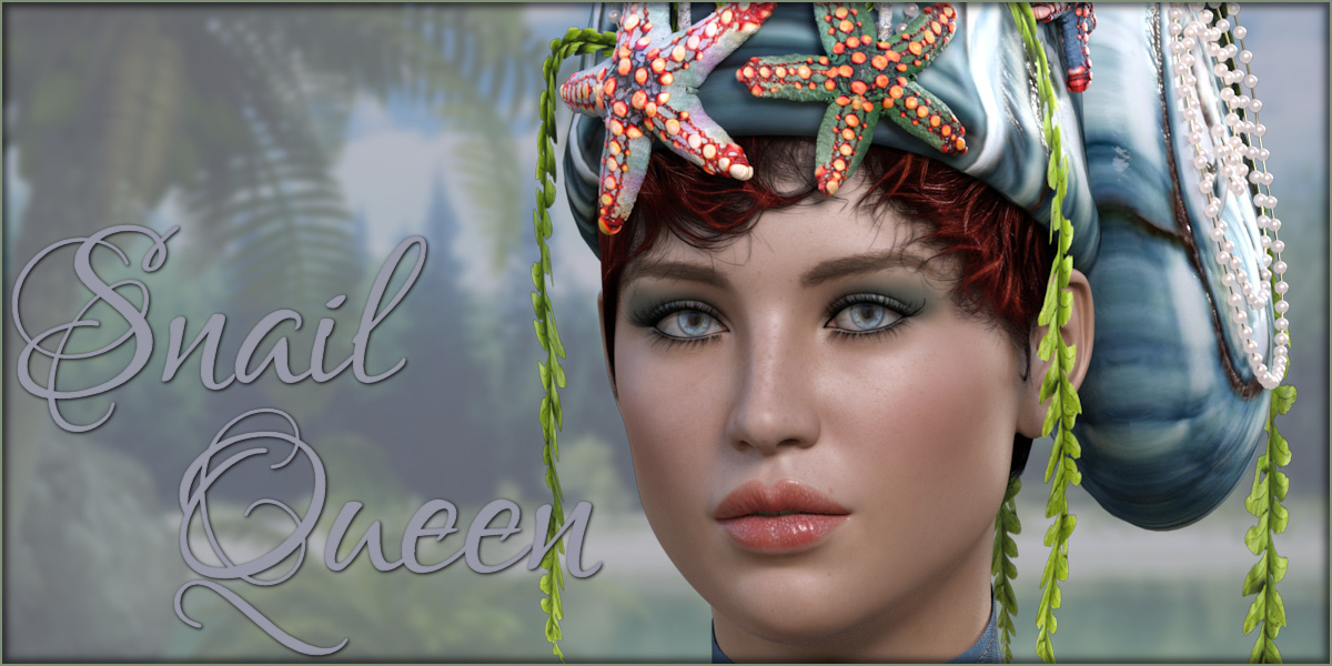 Snail Queen for G3F G8F by: ~Wolfie~, 3D Models by Daz 3D