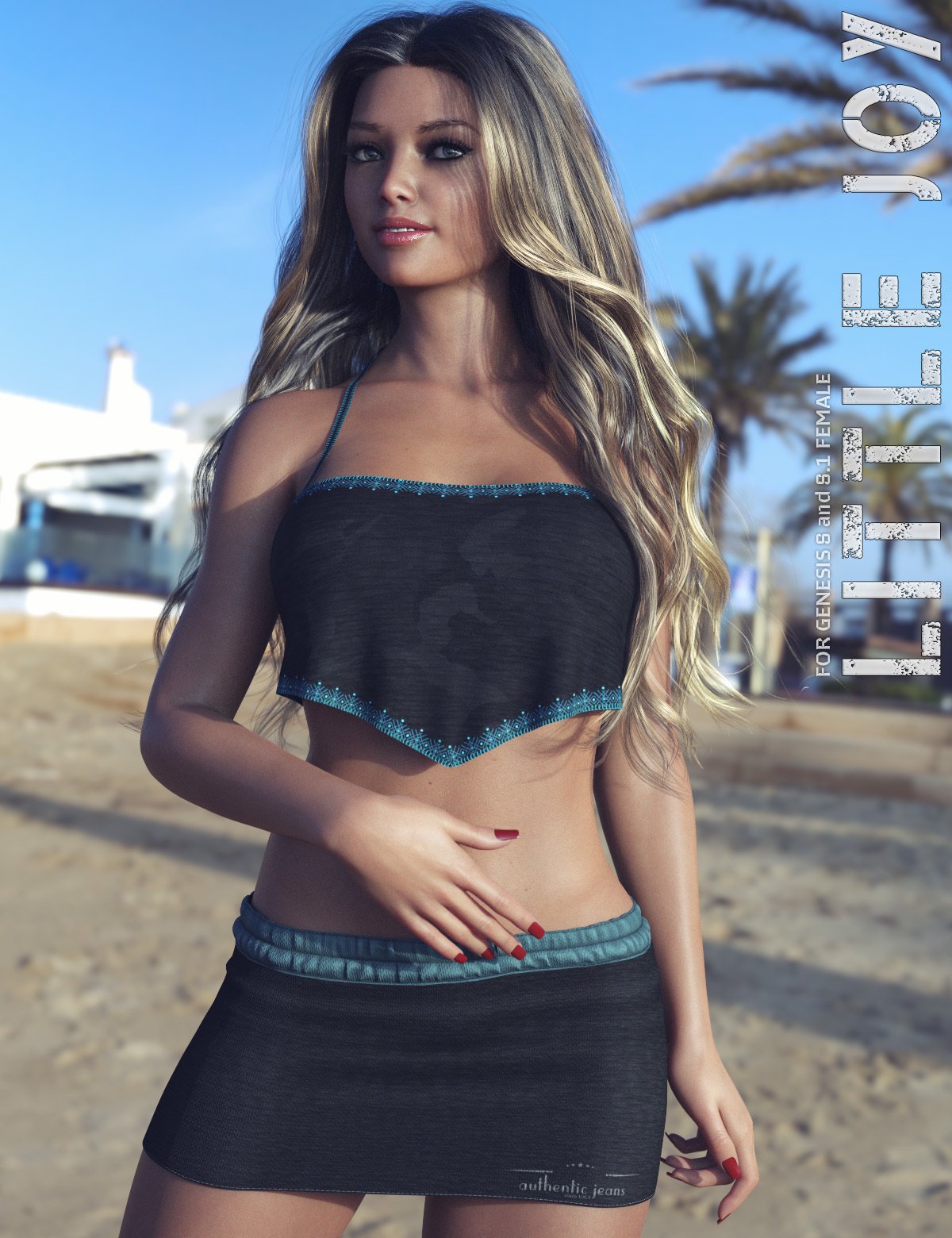 dForce Little Joy for Genesis 8 and 8.1 Female by: Lilflame, 3D Models by Daz 3D