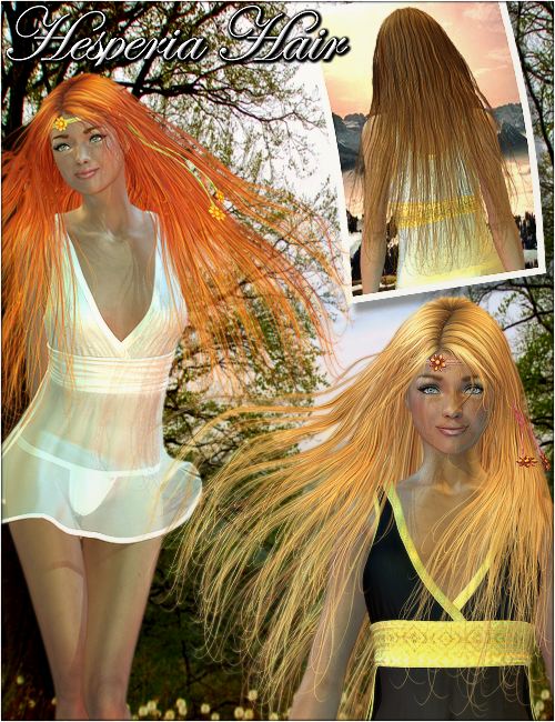 Hesperia Hair by: 3DreamMairy, 3D Models by Daz 3D