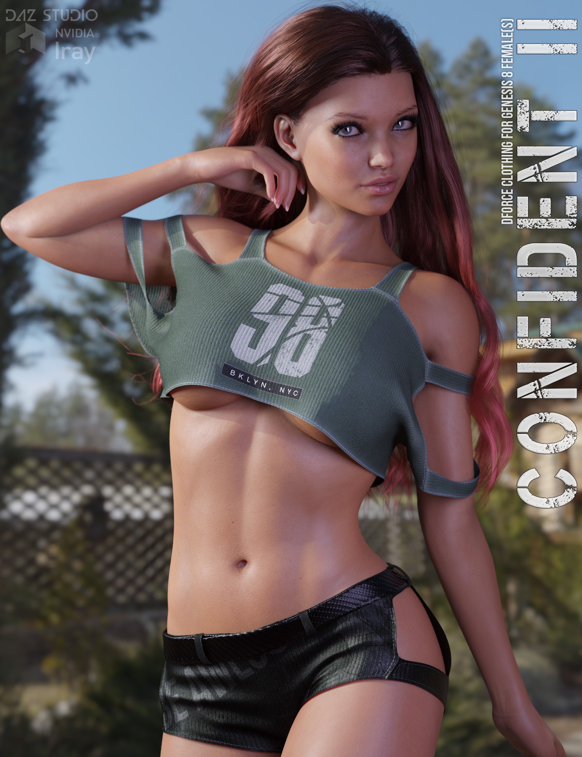 dForce Confident II for Genesis 8 Females by: Lilflame, 3D Models by Daz 3D