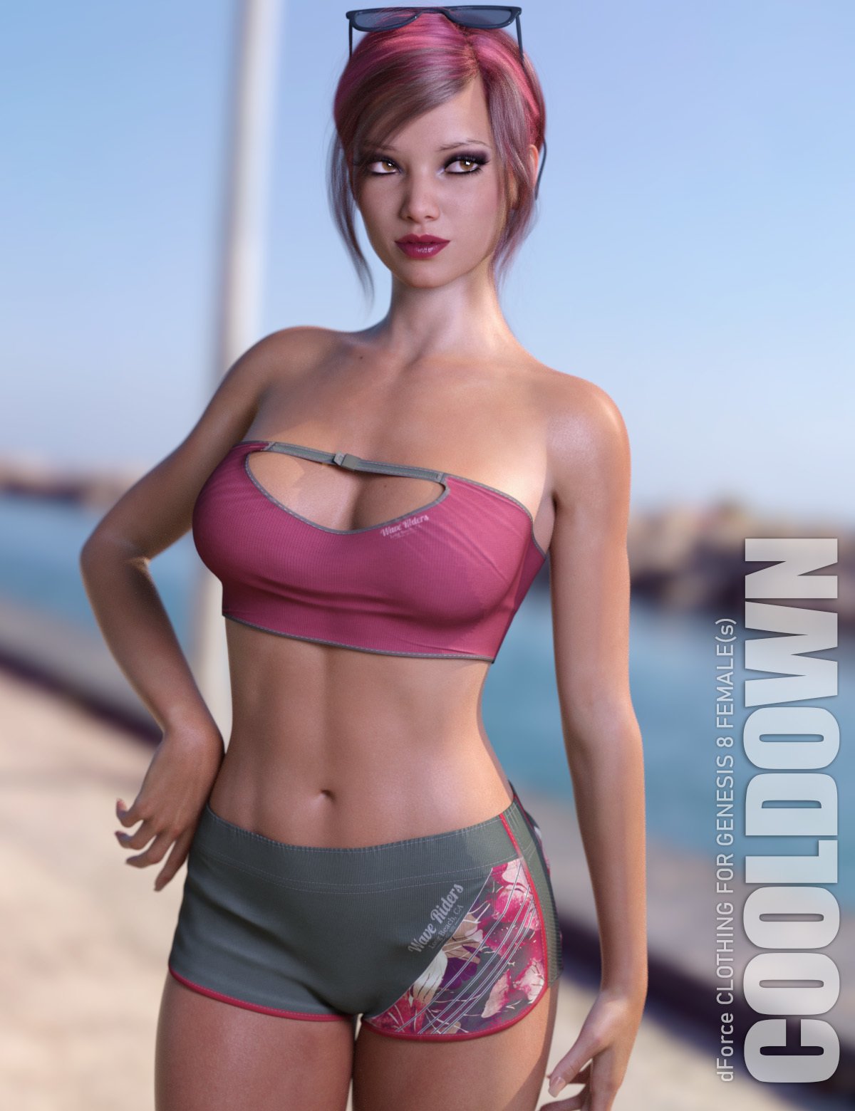dForce Cooldown for Genesis 8 Females by: Lilflame, 3D Models by Daz 3D