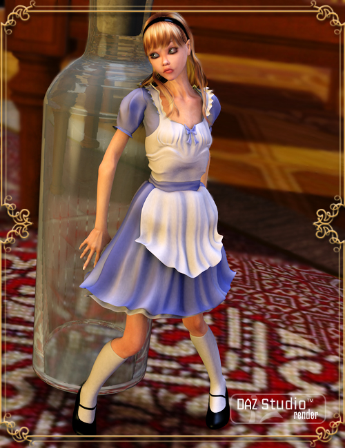 Wonderland Alice V4 by: Barbara Brundon, 3D Models by Daz 3D