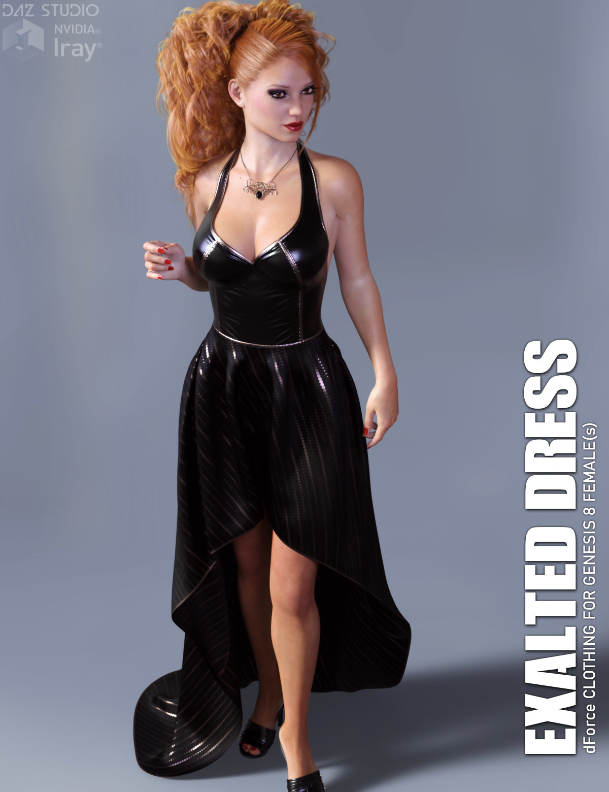 dForce Exalted Dress for Genesis 8 Females by: Lilflame, 3D Models by Daz 3D